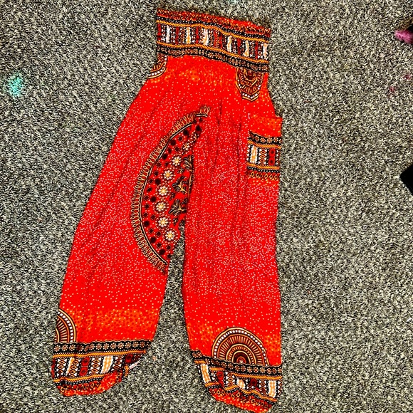 Hippy Harem Pants with Front Pockets